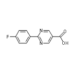CAS#: 933988-26-2， 2-(4-Fluorophenyl)-5-pyrimidinecarboxylic acid
