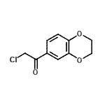 结构式 CAS# 93439-37-3, 2-氯-1-(2,3-二氢-1,4-苯并二氧杂环己-6-基)乙酮