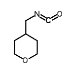 结构式 CAS# 934570-48-6, 4-(异氰酸甲基)四氢-2H-吡喃