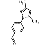 结构式 CAS# 934570-54-4, 4-(3,5-二甲基-1H-吡唑-1-基)苯甲醛