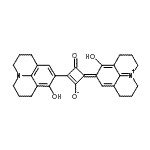 CAS#: 93470-31-6， (4Z)-4-(8-Hydroxy-2,3,6,7-tetrahydro-1H-pyrido[3,2,1-ij]quinolinium-9(5H)-ylidene)-2-(8-hydroxy-2,3,6,7-tetrahydro-1H,5H-pyrido[3,2,1-ij]quinolin-9-yl)-3-oxo-1-cyclobuten-1-olate