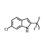 CAS#: 934843-27-3， 6-Chloro-2-(trifluoromethyl)-1H-indole
