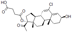 CAS#: 93485-63-3， Chlormadinone-17-acetate 3beta-hemisuccinate