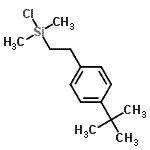 CAS#: 93502-75-1， Chloro(dimethyl){2-[4-(2-methyl-2-propanyl)phenyl]ethyl}silane