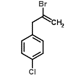 structure of CAS# 93507-53-0, 1-(2-Bromo-2-propen-1-yl)-4-chlorobenzene;1-(2-Bromoallyl)-4-chlorobenzene;1-(2-Bromoprop-2-en-1-yl)-4-chlorobenzene;1-(2-Brom<wbr>oprop-2-e<wbr>n-1-yl)-4<wbr>-chlorobe<wbr>nzene, 2-<wbr>Bromo-3-(<wbr>4-chlorop<wbr>henyl)pro<wbr>p-1-ene