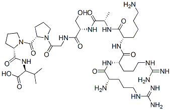 CAS#: 93511-94-5， Arginyl-arginyl-lysyl-alanyl-seryl-glycyl-prolyl-prolyl-valine