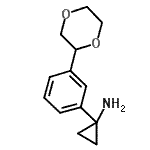 CAS#: 935460-70-1， 1-[3-(1,4-Dioxan-2-yl)phenyl]cyclopropanamine