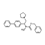 CAS#: 936498-13-4， Benzyl [1-(4-biphenylyl)-2-(1-pyrrolidinyl)ethyl]methylcarbamate