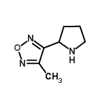 CAS#: 936940-68-0， 3-Methyl-4-(2-pyrrolidinyl)-1,2,5-oxadiazole
