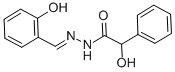 structure of CAS# 93733-59-6, Salicylidene Mandelhydrazone;2-Hydroxy-N'-[(E)-(6-Oxo-1-Cyclohexa-2,4-Dienylidene)Methyl]-2-Phenylacetohydrazide;2-Hydroxy-N'-[(E)-(6-Oxo-1-Cyclohexa-2,4-Dienylidene)Methyl]-2-Phenyl-Acetohydrazide;2-Hydroxy-N'-[(6-Oxo-1-Cyclohexa-2,4-Dienylidene)Methyl]-2-Phenyl-Acetohydrazide