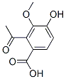 CAS#: 93762-15-3， 2-Acetyl-4-Hydroxy-3-Methoxybenzoic Acid