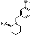 structure of CAS# 937669-68-6, 3-[(2-Methyl-1-piperidinyl)methyl]aniline;3-(2-Methyl-piperidin-1-ylmethyl)-phenylamine;3-[(2-methyl-1-piperidinyl)methyl]aniline;MFCD09036984