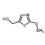 structure of CAS# 937676-12-5, (2-Methoxy-1,3-thiazol-5-yl)methanol;(2-Methoxy-thiazol-5-yl)-methanol;MFCD09693747