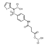CAS#: 93777-68-5， 4-{[Chloro(hydroxy)bismuthino]oxy}-N-(4-{[chloro(hydroxy)bismuthino](1,3-thiazol-2-yl)sulfamoyl}phenyl)-4-oxobutanamide