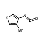 structure of CAS# 937795-88-5, 3-Bromo-4-isocyanatothiophene;3-Bromo-4-isocyanatothiophene;4-Bromothien-3-yl isocyanate 95%;4-bromothiophen-3-isocyanate