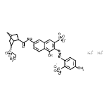 CAS#: 93803-34-0， Disodium 4-hydroxy-3-[(4-methyl-2-sulfonatophenyl)diazenyl]-7-({[6-(vinylsulfonyl)bicyclo[2.2.1]hept-2-yl]carbonyl}amino)-2-naphthalenesulfonate