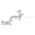 CAS#: 93805-14-2， Hexapotassium 4,4'-{1,4-phenylenebis[imino(6-chloro-1,3,5-triazine-4,2-diyl)imino]}bis{5-hydroxy-6-[(2-sulfonatophenyl)diazenyl]-2,7-naphthalenedisulfonate}