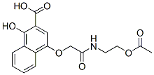 CAS#: 93820-07-6， 4-[2-[[2-(Acetyloxy)Ethyl]Amino]-2-Oxoethoxy]-1-Hydroxy-2-Naphthalenecarboxylicacid
