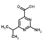 CAS#: 938458-89-0， 2-Amino-6-isopropyl-4-pyrimidinecarboxylic acid