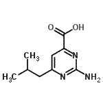 CAS#: 938458-90-3， 2-Amino-6-isobutyl-4-pyrimidinecarboxylic acid