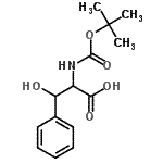 CAS#: 93847-77-9， beta-Hydroxy-N-{[(2-methyl-2-propanyl)oxy]carbonyl}phenylalanine