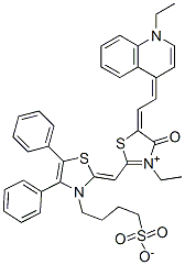 CAS#: 93857-86-4， 2-[[4,5-Diphenyl-3-(4-Sulphonatobutyl)Thiazol-2(3H)-Ylidene]Methyl]-3-Ethyl-5-[(1-Ethylquinolin-4(1H)-Ylidene)Ethylidene]-4-Oxothiazolium