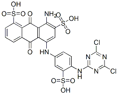 CAS#: 93858-28-7， 8-Amino-5-[[4-[(4,6-Dichloro-1,3,5-Triazin-2-Yl)Amino]-3-Sulphophenyl]Amino]-9,10-Dihydro-9,10-Dioxoanthracene-1,7-Disulphonic Acid