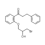 CAS 登录号：93885-34-8， 1-[2-(3-溴-2-羟基丙氧基)苯基]-3-苯基-1-丙酮