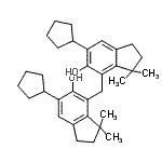 CAS#: 93892-44-5， 4,4'-Methylenebis(6-cyclopentyl-3,3-dimethyl-5-indanol)
