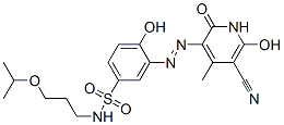 CAS#: 93893-63-1， 3-[(5-Cyano-1,2-Dihydro-6-Hydroxy-4-Methyl-2-Oxo-3-Pyridyl)Azo]-4-Hydroxy-N-[3-(1-Methylethoxy)Propyl]Benzenesulphonamide