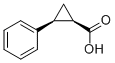 structure of CAS# 939-89-9, cis-2-Phenylcyclopropanecarboxylic acid;2-Phenyl-1-Cyclopropanecarboxylic Acid;Nsc245855;Sbb003944
