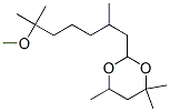 CAS#: 93904-59-7， 2-(6-Methoxy-2,6-Dimethylheptyl)-4,4,6-Trimethyl-1,3-Dioxane