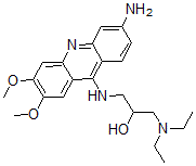 CAS#: 93906-63-9， 1-Diethylamino-3-((2,3-dimethoxy-6-amino-9-acridinyl)amino)-2-propanol