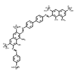 CAS#: 93920-42-4， 4-Amino-3-({4'-[(8-amino-1-hydroxy-3,6-disulfo-2-naphthyl)diazenyl]-4-biphenylyl}diazenyl)-5-hydroxy-6-[(4-sulfophenyl)diazenyl]-2,7-naphthalenedisulfonic acid
