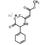 CAS#: 93939-80-1， Sodium 1,4-cyclohexadien-1-yl{[(2E)-4-methoxy-4-oxo-2-buten-2-yl]amino}acetate