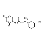 CAS#: 93940-33-1， N-(2,4-Dichlorophenyl)-3-(1-piperidinyl)butanamide hydrochloride (1:1)