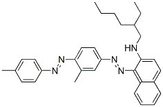 CAS#: 93964-08-0， N-(2-Ethylhexyl)-1-[[3-Methyl-4-[(4-Methylphenyl)Azo]Phenyl]Azo]Naphthalen-2-Amine