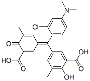 CAS#: 93964-61-5， 5-[(3-Carboxy-5-Methyl-4-Oxo-2,5-Cyclohexadien-1-Ylidene)[2-Chloro-4-(Dimethylamino)Phenyl]Methyl]-3-Methylsalicylic Acid