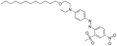 CAS#: 93964-90-0， N-[2-(Dodecyloxy)Ethyl]-N-Ethyl-4-[(2-Mesyl-4-Nitrophenyl)Azo]Aniline