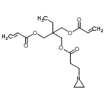 CAS#: 93965-18-5， 2-[(Acryloyloxy)methyl]-2-({[3-(1-aziridinyl)propanoyl]oxy}methyl)butyl acrylate