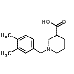 CAS#: 939757-49-0， 1-(3,4-Dimethylbenzyl)-3-piperidinecarboxylic acid