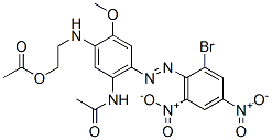 CAS 登录号：93980-92-8， 2-[[5-乙酰氨基-4-[(2-溴-4,6-二硝基苯基)偶氮]-2-甲氧基苯基]氨基]乙基醋酸酯