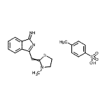 CAS#: 93981-16-9， 3-[(3-Methyl-1,3-thiazolidin-2-ylidene)methyl]-1H-isoindol-1-imine 4-methylbenzenesulfonate (1:1)