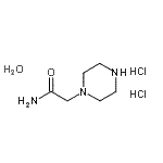 structure of CAS# 939983-61-6, 2-(1-Piperazinyl)acetamide dihydrochloride hydrate;(Piperazin-1-yl)acetamide dihydrochloride;(Piperazin-1-yl)-acetamide x 2 HCl x 1/2 H2O;2-(Piperazin-1-yl)acetamide hydrate dihydrochloride