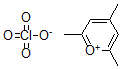 structure of CAS# 940-93-2, 2,4,6-Trimethylpyrilium perchlorate;Pyrylium, 2,4,6-Trimethyl-, Perchlorate;T0504-0670