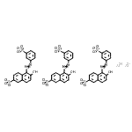 CAS#: 94021-05-3， Aluminium 6-hydroxy-5-[(3-sulfonatophenyl)diazenyl]-2-naphthalenesulfonate (2:3)
