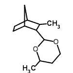 CAS#: 94022-60-3， 4-Methyl-2-(3-methylbicyclo[2.2.1]hept-2-yl)-1,3-dioxane