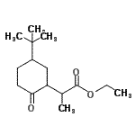 CAS 登录号：94022-65-8， 乙基2-[5-(2-甲基-2-丙基)-2-氧代环己基]丙酸酯