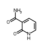 结构式 CAS# 94083-12-2, 2-氧代-1,2-二氢-3-吡啶甲酰胺
