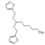 CAS#: 94134-43-7， 2,2'-[1,1-Heptanediylbis(sulfanediylmethylene)]difuran